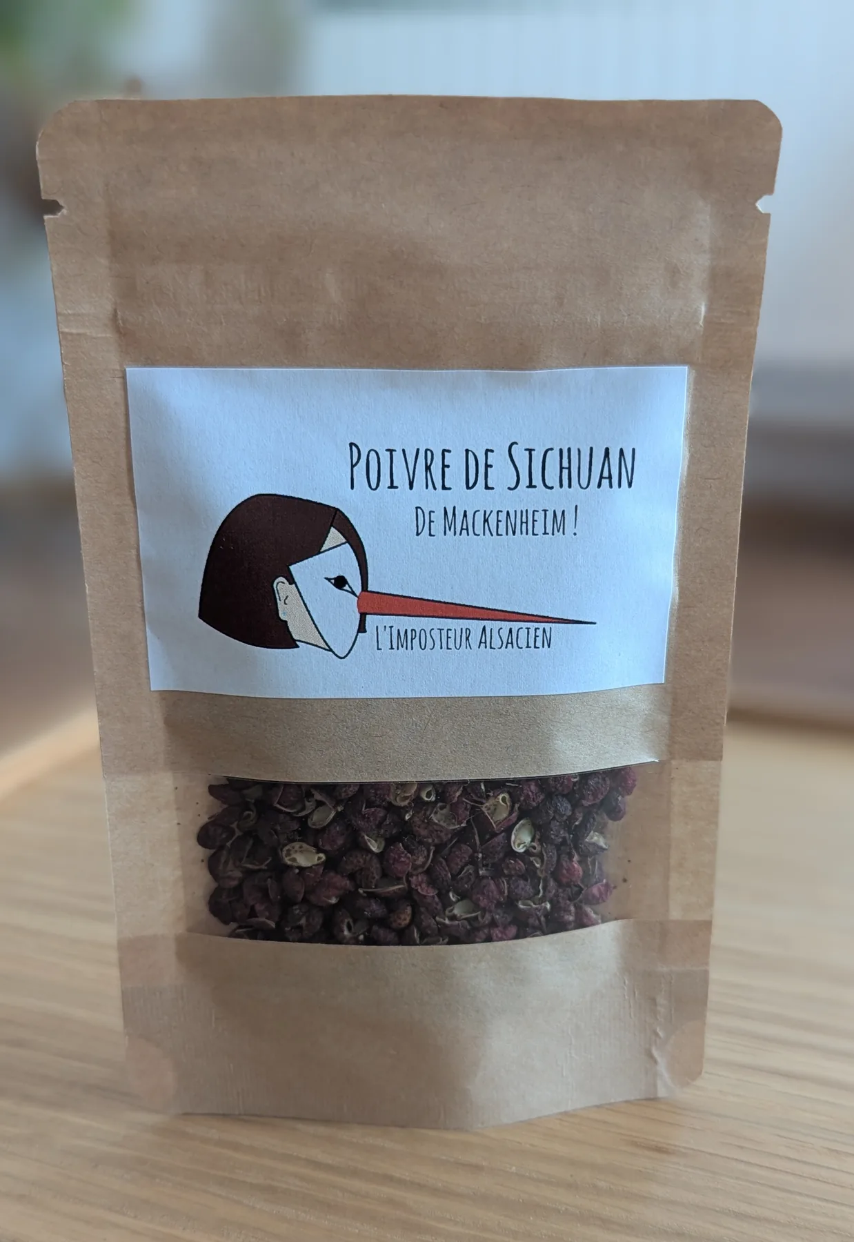 Sachet kraft de poivre de Sichuan rouge 10 g