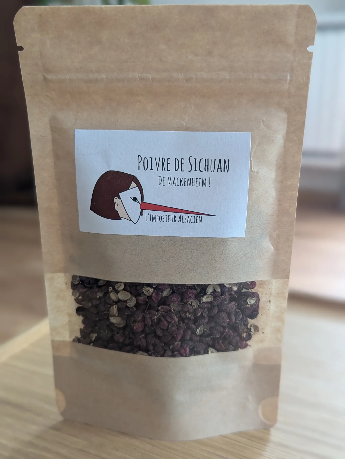 Sachet kraft de poivre de Sichuan rouge 20 g